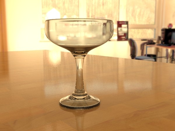 champagne coupe glass 3d max - champagne coupe glass by ngluvakov